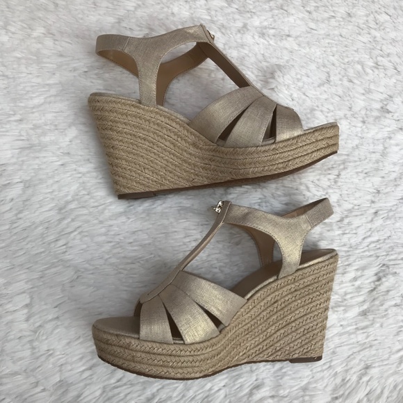Michael Kors Berkley Wedge Sandals - Picture 7 of 10